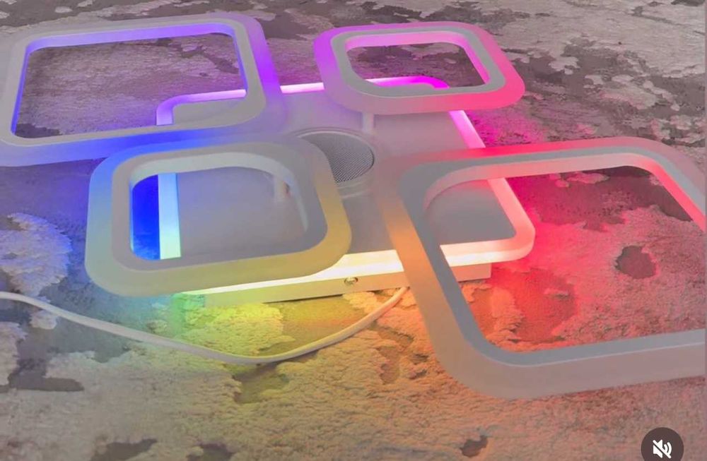 ЛЕД люстра з музичною колонкою 85 ватт (БЕЗКОШТОВНА Доставка)