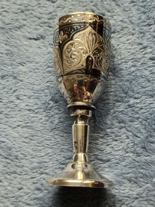 Vintage srebrny radziecki kieliszek