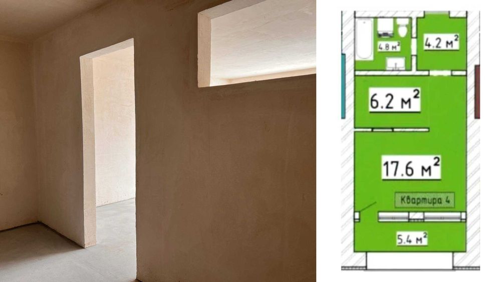 1-кімн. Черкаси |Річпорт | біля Дніпра - єОселя, єВідновлення