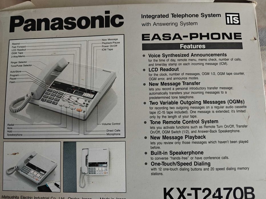 Telefon stacjonarny Panasonic KX-T2470B