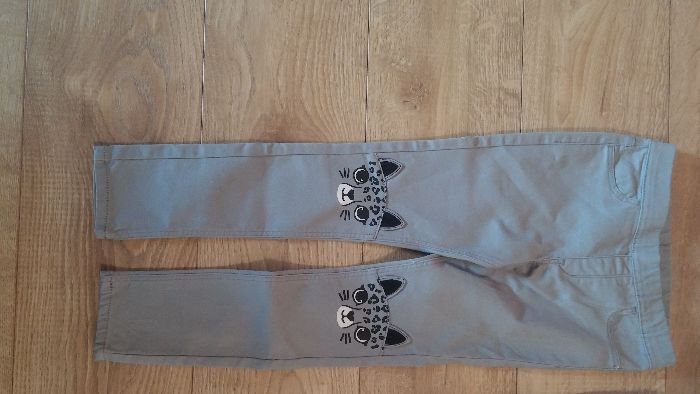 nowe H&M C&A spodnie, jegginsy dla dziewczynki 110 116