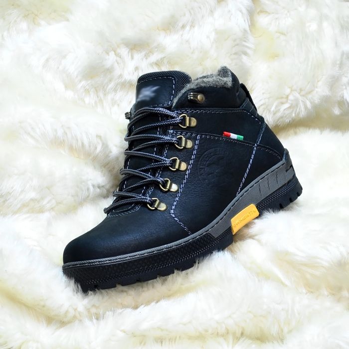 Чоловічі натуральні зимові черевики ботинки батал 40 41 42 43 44 45 46