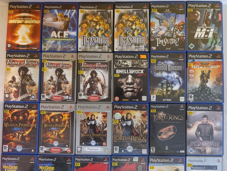 Kolekcja gier na PS2  Nr. 7/9 * Sprawdź * 313 Pozycji * wysyłka gry *