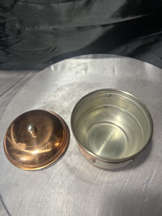 Pojemnik miedziany na cukier – napis „SOCKER”  1315/25