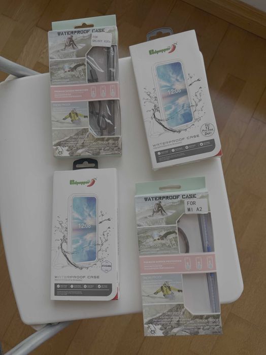 Capas IP68 para iPhone 12 Pro Max, Samsung A13/A04, A30s/A50, Xiaomi Mi A2