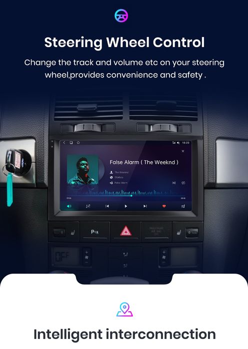 Rádio Android Volkswagen Touareg Carplay GPS wifi Bluetooth 9" NOVO