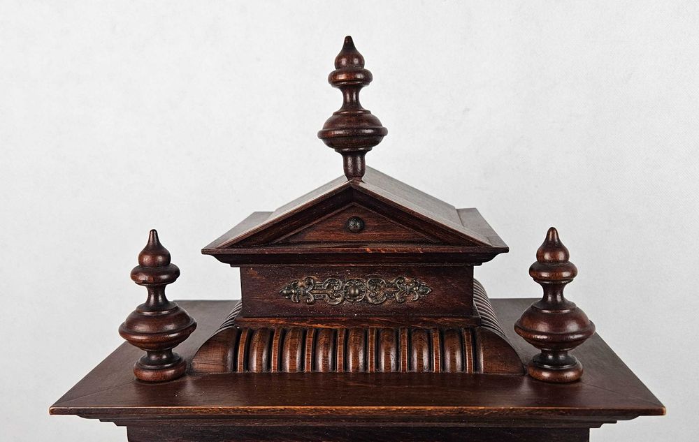 Piękny stary stylowy zegar kapliczka JUNGHANS - Antyk