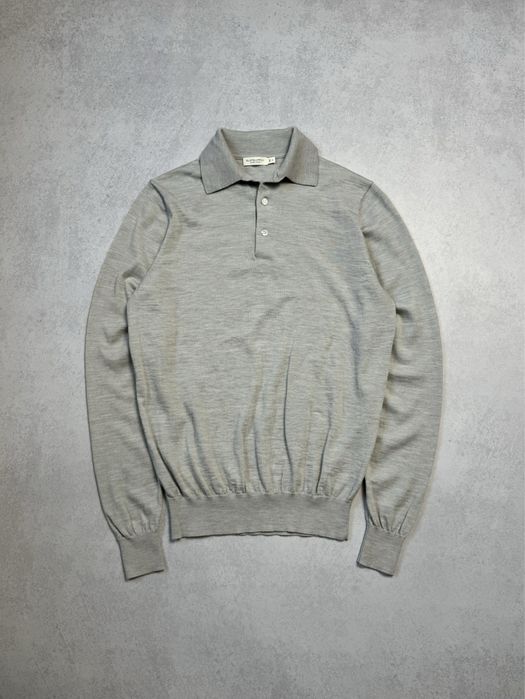 Свитер с воротником Suitsupply Pure Wool мужской old money (оригинал)