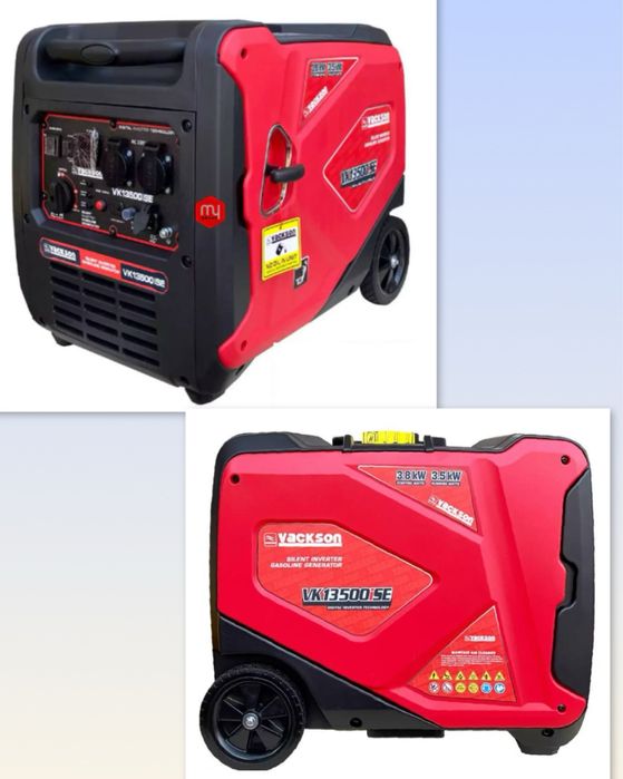 Генератор інверторний, Vackson VK13500iSE, бензин, 3.8kw, електр старт