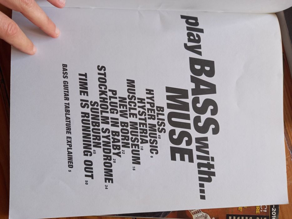 Partituras de baixo para Incubus e Muse