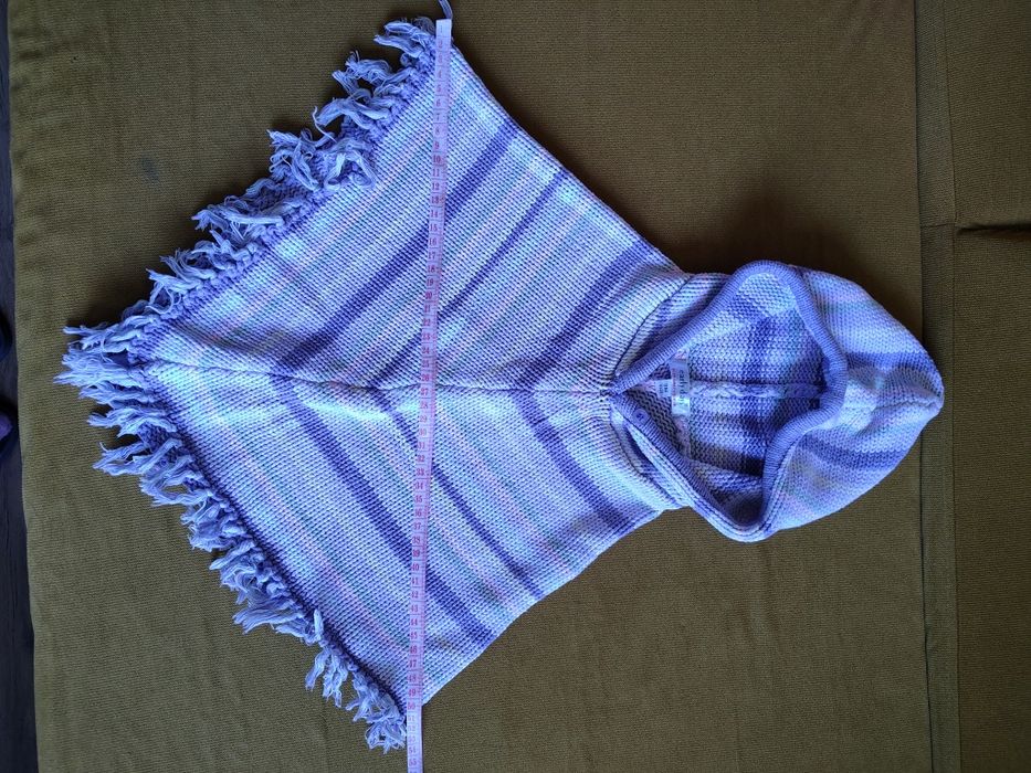 Ponczo One Size  fioletowe