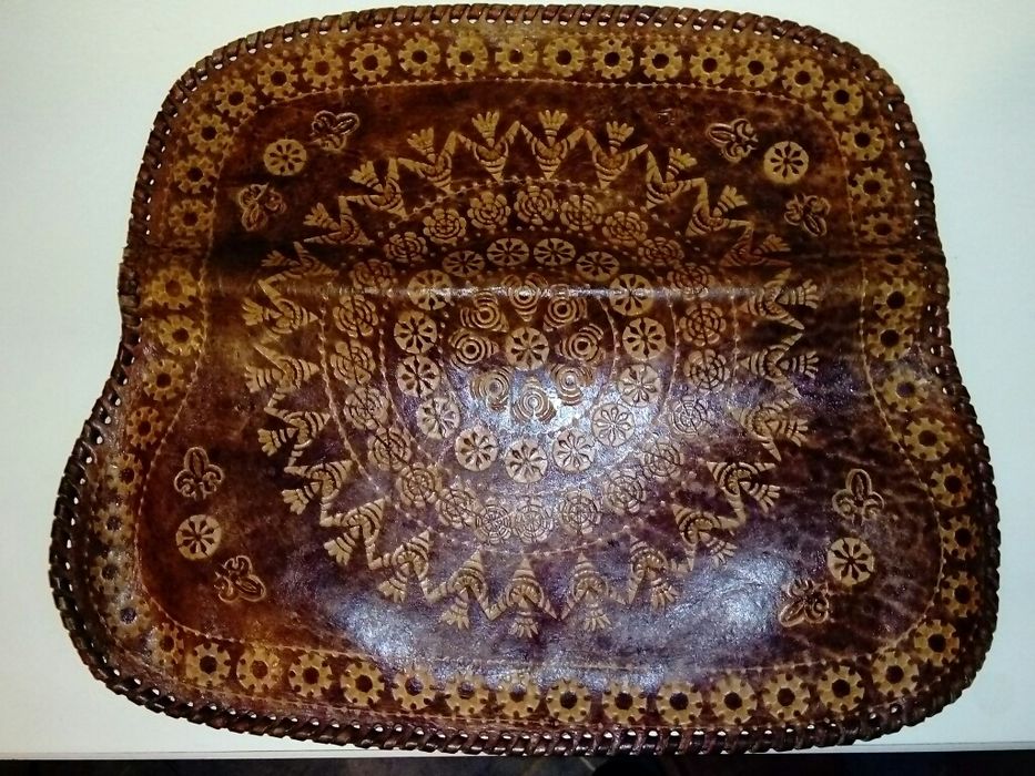 Carteira em pele vintage