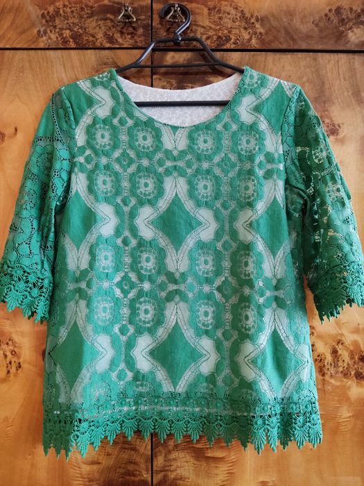 Bajeczna koronkowa bluzka M nowa