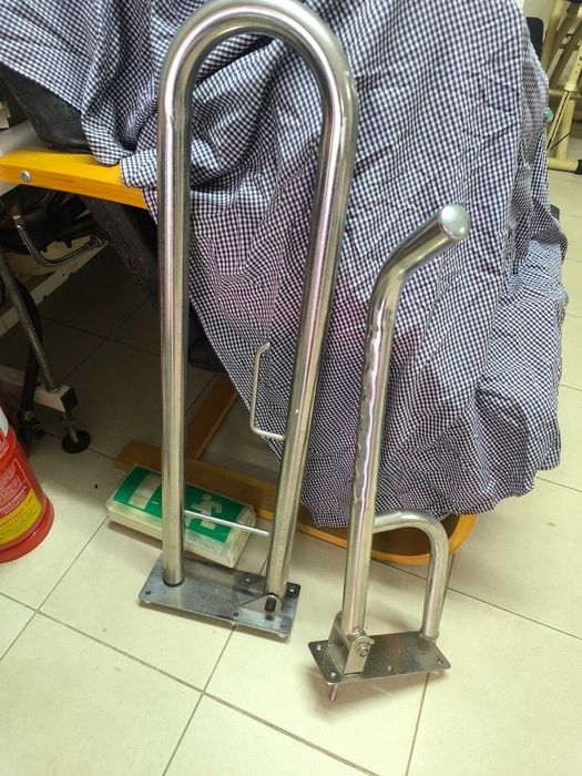 Barras de apoio WC inox cromado