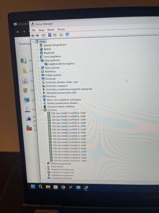 Asus Zenbook 14 UX3402Z | I5-1240P | 16 Gb ram | 512 gb SSD | OPIS!