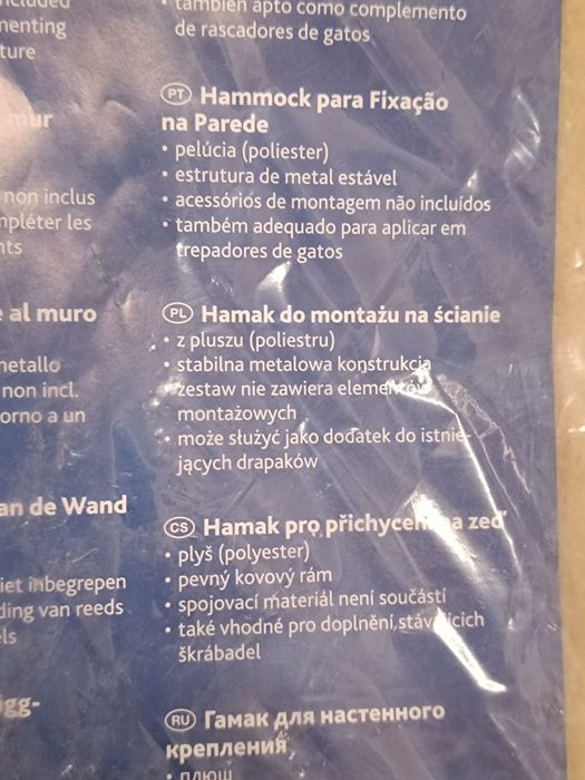 Hamak legowisko dla kota Trixie