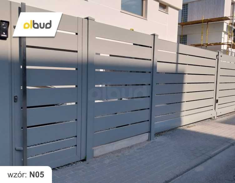 Nowoczesne ogrodzenie aluminiowe grzebieniowe dostawa, montaż Szczecin