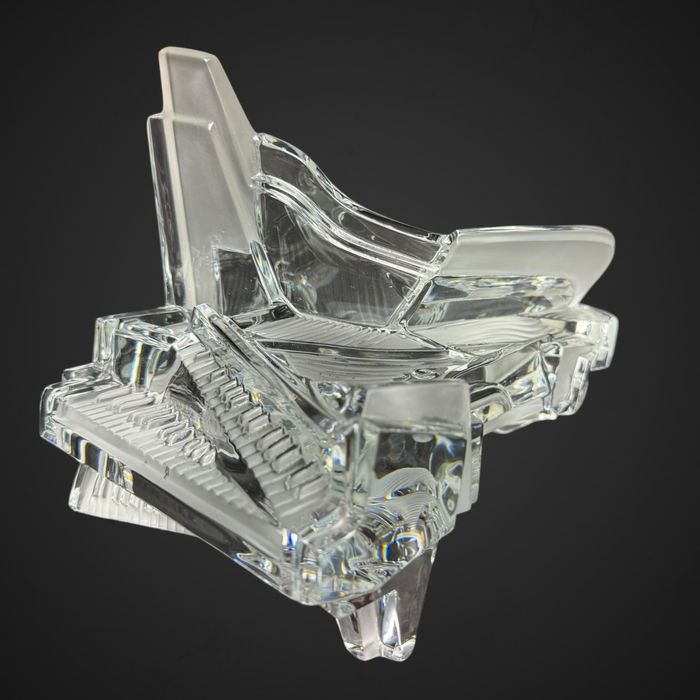 Kryształowa duża rzeźba figura pianino Royals de Champagne B51/020810