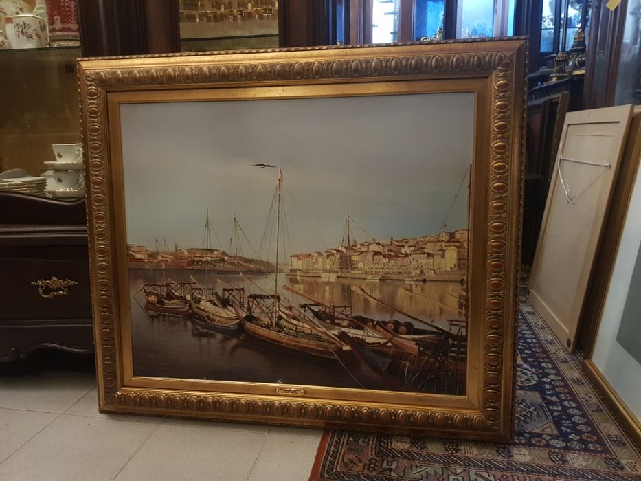 Grande pintura fabulosa assinada do Porto