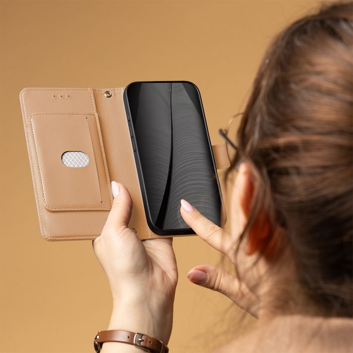 Etui Smart Triangle do Samsung Galaxy A16 4G / A16 5G / M16 5G czarne brązowe