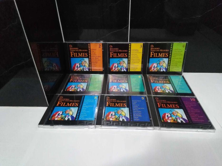 CDs da colecção "Os Melhores Temas dos Melhores Filmes" 9 Cds.