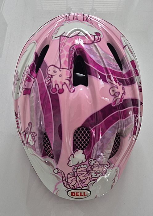 Kask rowerowy dziewczęcy M/L,  52-56 cm