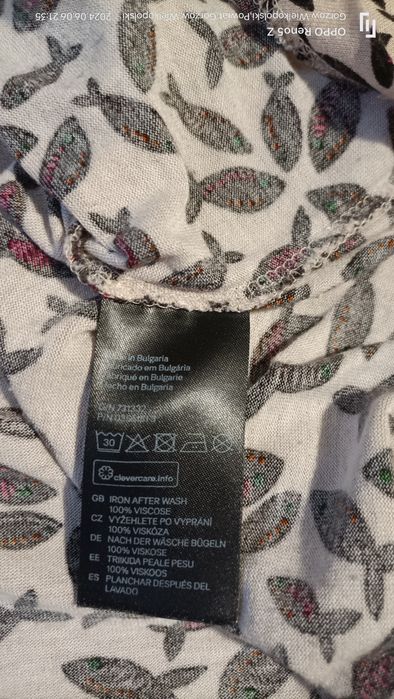 Wiskozowa bluzka w rybki. H&M