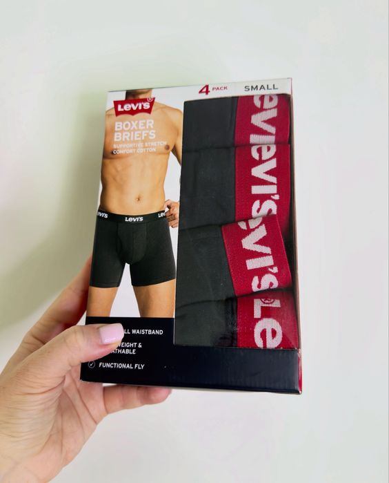 Чоловічі труси боксери Levi’s Cotton Stretch 4 pack Boxer Brief