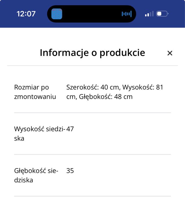 Krzesło Jysk MALT