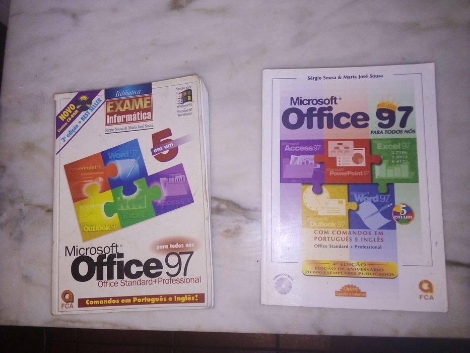 Conjunto de 2 Livros Microsoft Office 97
