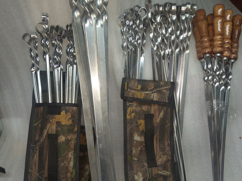 Большой выбор шампуров на любой вкус от 2мм. Также есть Чехлы.