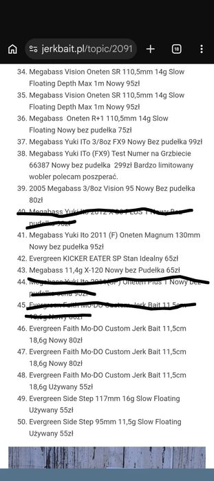 Japońskie woblery Megabass, Evergreen,RAID Japan,Isei