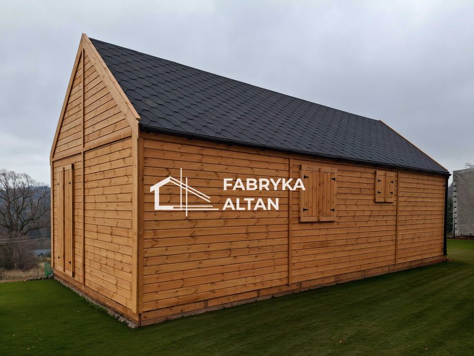 Domek letniskowy, stodoła, drewniany, nowoczesny, 4x8m - 32m -  Fabryka Altan