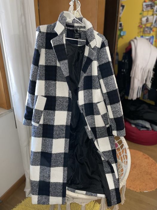 Casaco comprido xadrez