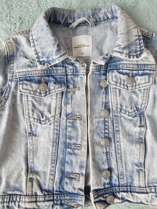 Kurtka jeansowa katana dziewczynka jeans Reserved 110