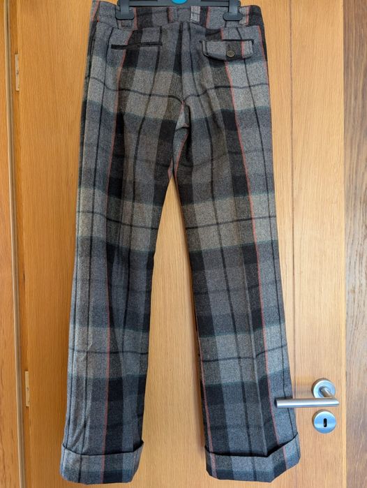 Calças em xadrez