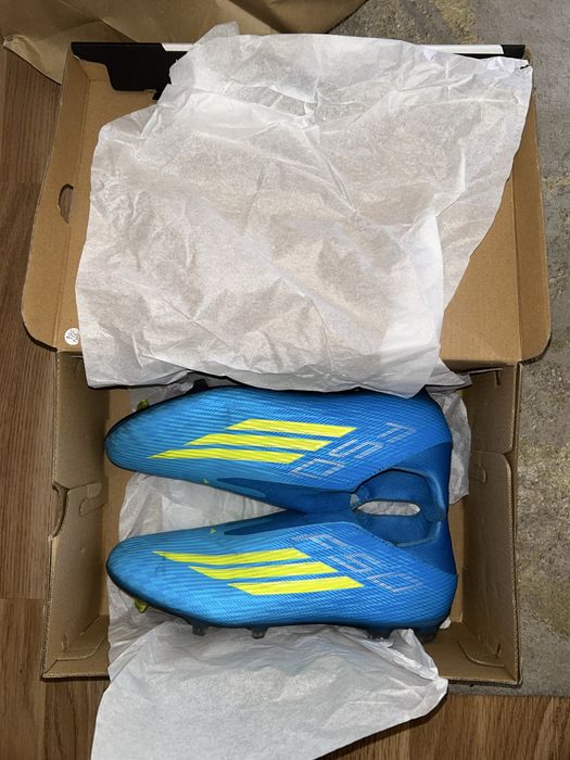 Chuteira Adidas F50 League Laceless - 43 1/3 - Azul - Usada 2x - Com Caixa - Porto