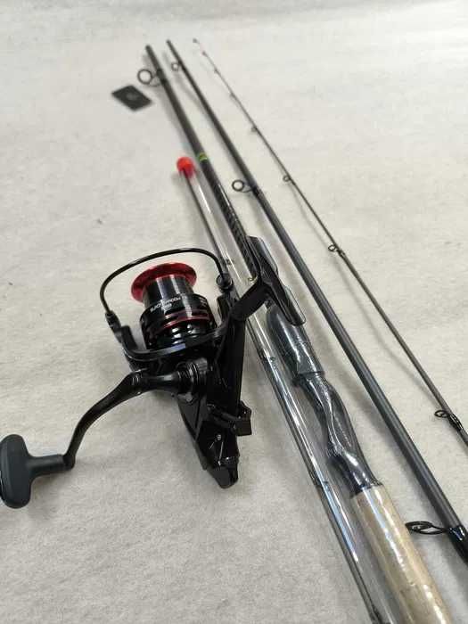 Wędka feeder Strategist 330cm 100g + Kołowrotek Black Shadow