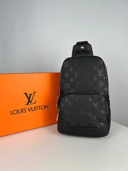 Сумка-слінг чоловіча Louis Vuitton через плече Луї Вітон