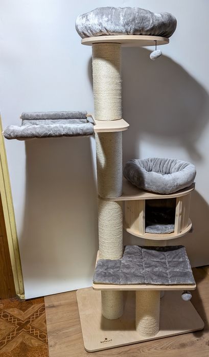 Natural Paradise Drapak Dla Kota Magnolia XL Plus Jasnoszary OGROMNY