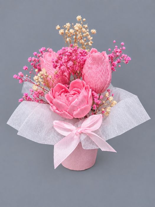 Flower box wosk sojowy zapachowy ozdobny