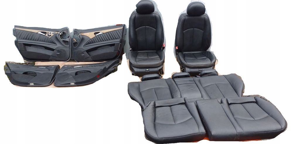 W211 Lift Kombi Avantgarde Fotele Boczki Komplet Skora Dekory Pamięć