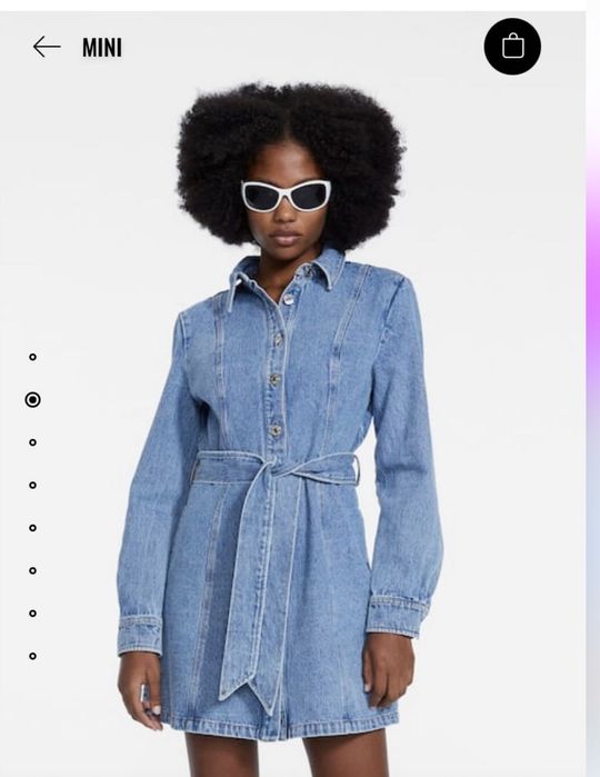 Джинсова сукня від бренду Stradivarius