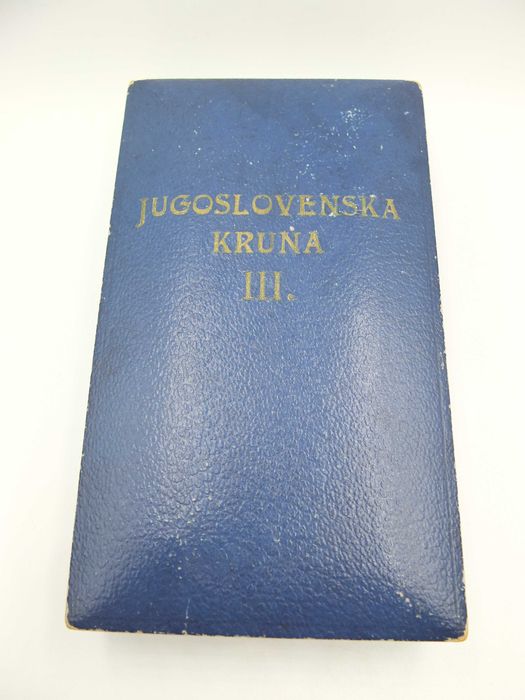 Order Korony Jugosłowiańskiej III klasa pudełko etui oryginał