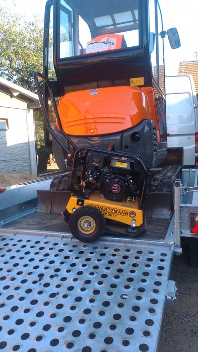 Wynajem  Minikoparki Kubota i Zagęszczarki 120kg. Transport Ubezpieczenie OC