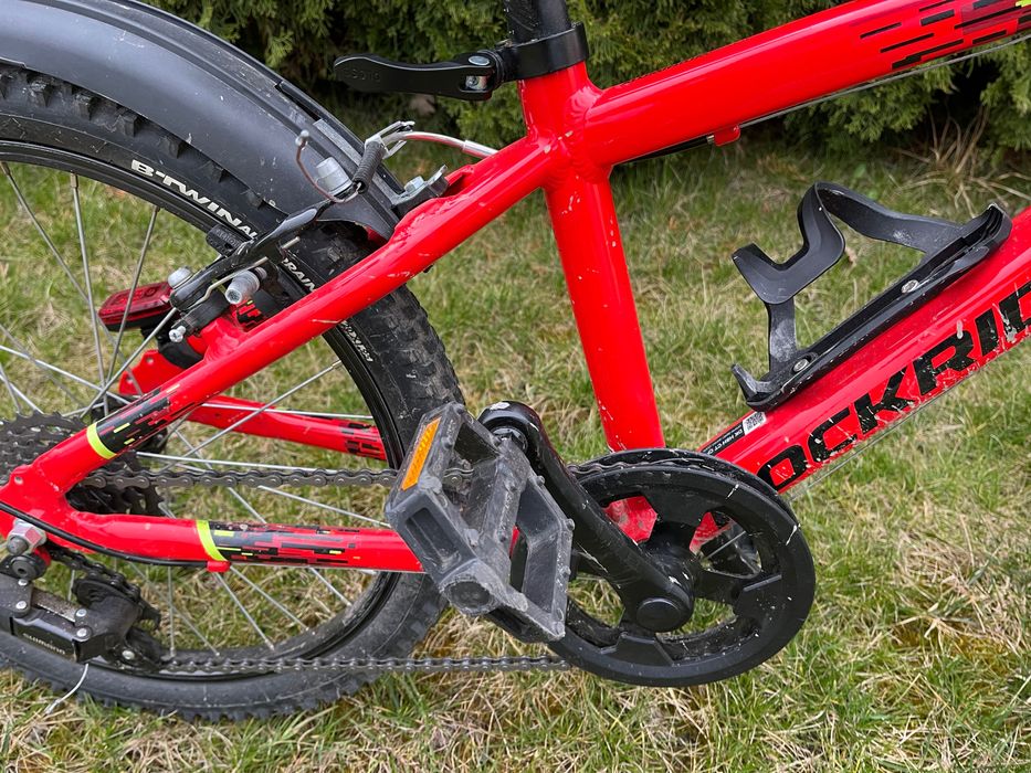 Rower dziecięcy górski Rockrider ST900, koło 20 cali, amorki, błotniki