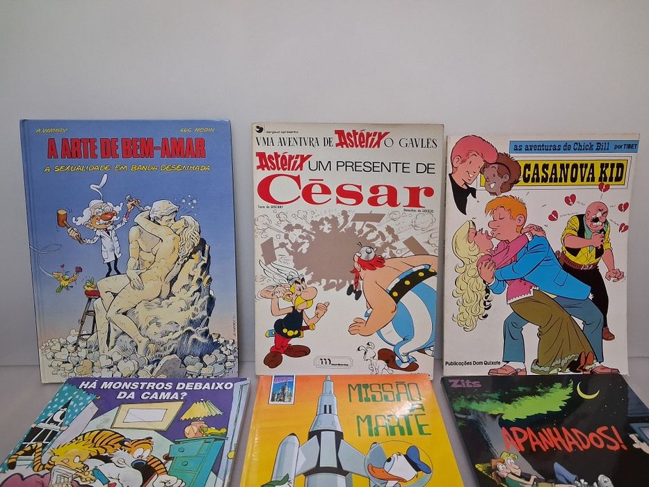 Conjunto de Livros de Banda Desenhada Antigos