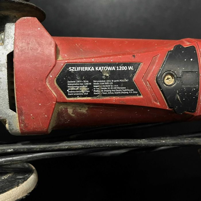Szlifierka Kątowa 1200 W Model: S1M-ZK92-125 | Używana |