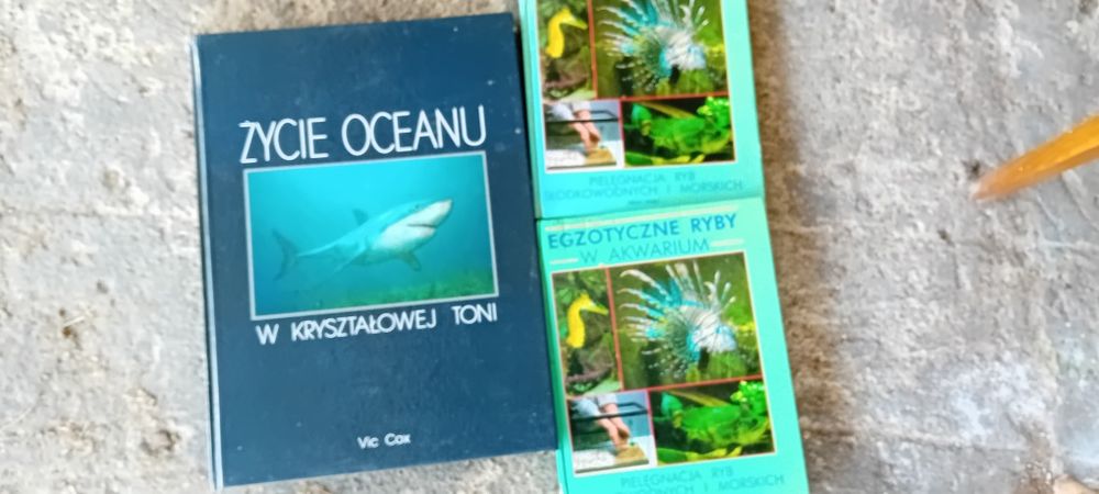 3 książki o rybach i o życiu w głębi oceanu