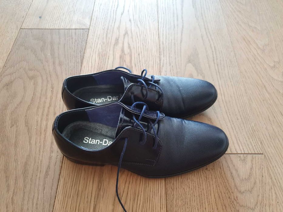 Buty chłopięce - pantofle, r. 34/35 Skóra!